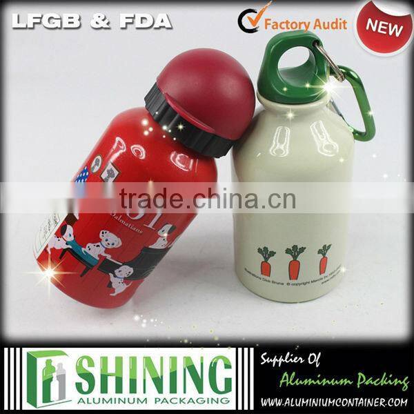hot christmas aluminum bottle with BPA free