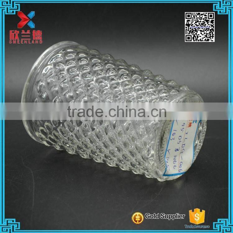 2016 manufacturer new product glass crystal candle jars for sale 200ml