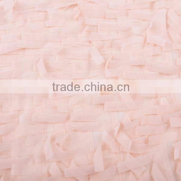 elegant shape chiffon fringe lace french silk chiffon fabric