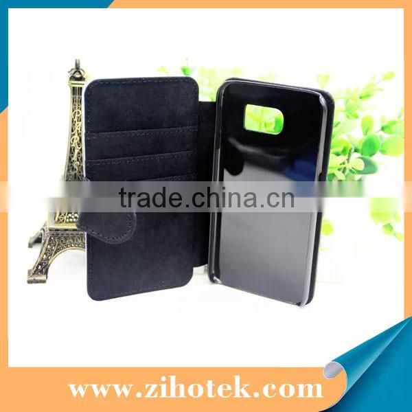 Sublimation blank leather case for Samsung S6,flip cover case for Samsung Galaxy S6