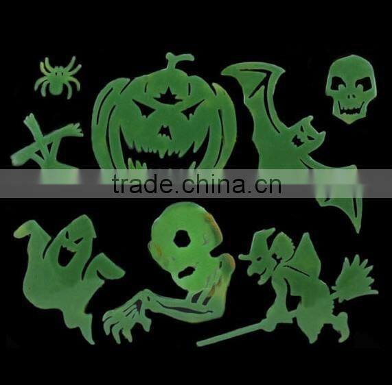 Plastic Halloween glow in the dark sticker