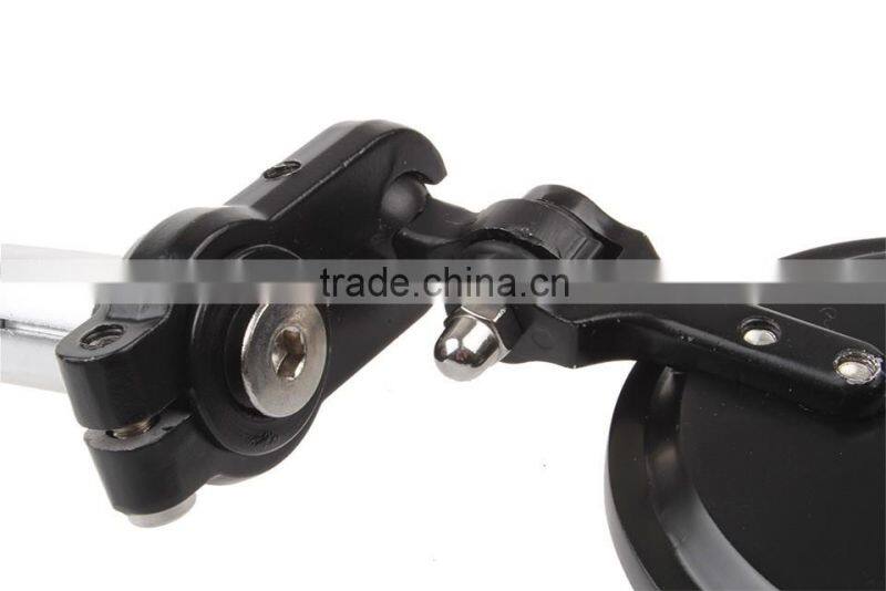 Soto racing - Motorcycle adjustable CNC Aluminum Rearview Mirror Handle bar End Black Side Mirror