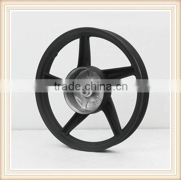 14 inch motorcycle aluminum alloy wheel, rear wheel with drum brake