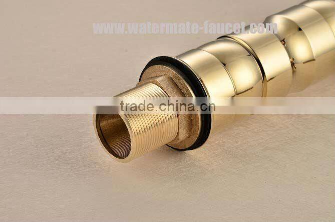 lavatory faucet dual handle basin faucet in gold finish