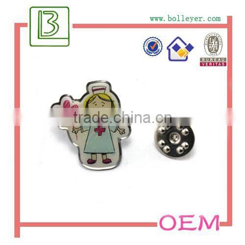 company logo gold metal pin badges