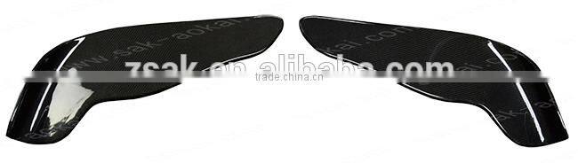 Carbon fiber front bumper splitter wings canards