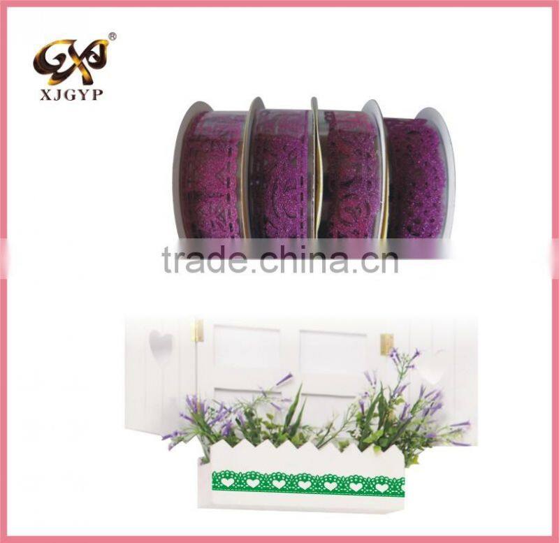 lace sticker in rolls/glitter lace sticker in roll/glitter lace tapes
