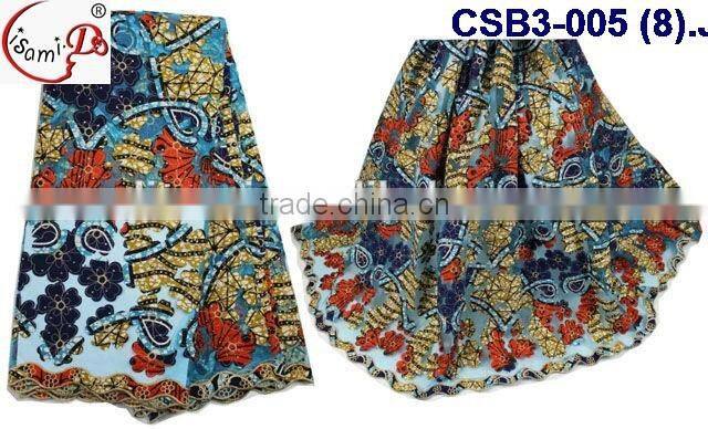 CSB3-005 Wholesale new design african wax lace fabric making night party dress