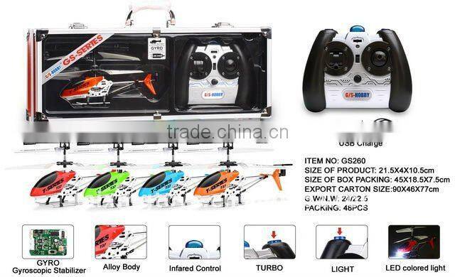 Mini 3CH Infrared Metal RC Helicopter with GYRO