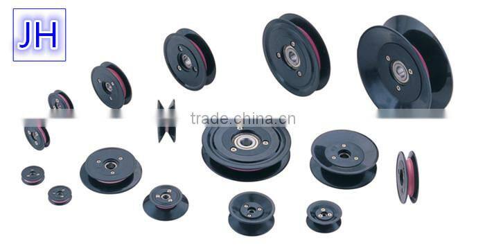 Plastic combined ceramic pulley for wire guiding wire guide pulley