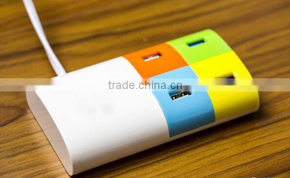 Multi port Coloful wireless charger, USB wireless charger for ipad