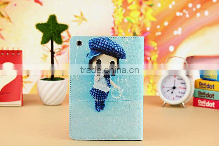 New Arrival Girl Leather Stand Case Cover For iPad mini