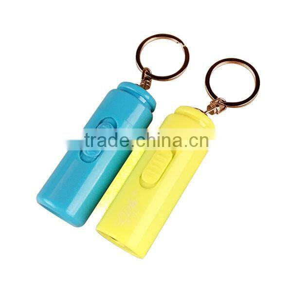 Multicolor Rechargeable USB MINI Plastic LED Torch Light With LOGO Print