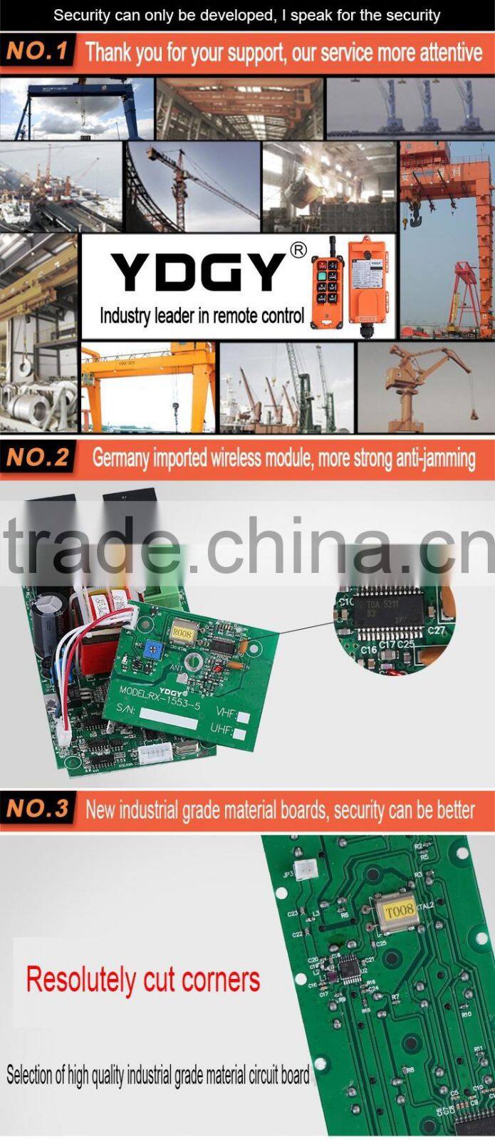 Winch wireless remote control F23-B transmitter and receiver industrial remote controls