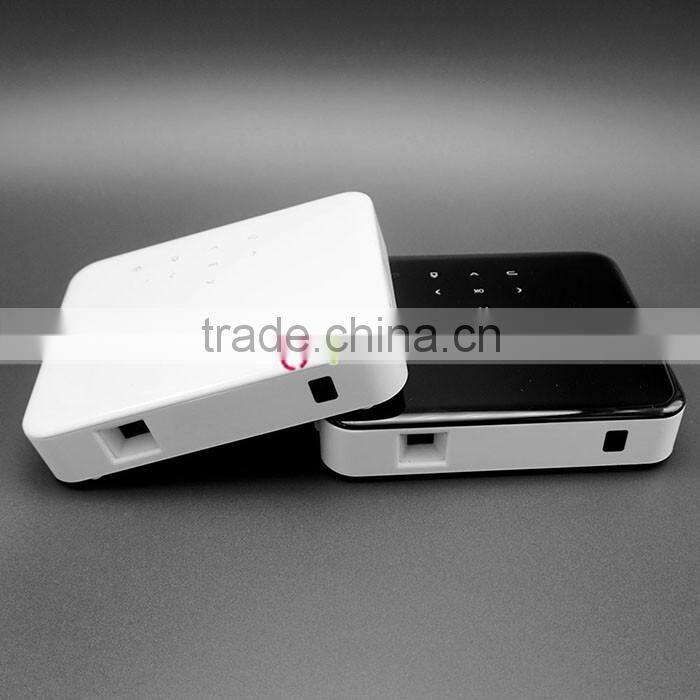 Leadzm Low Cost Android 4.4 AirPlay Outdoor Laser Projector Portable LED Mini Projector Black