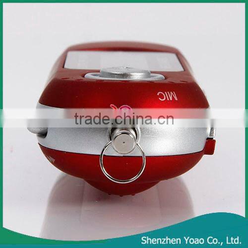 USB2.0 LCD 16GB MP3 Player with Voice Recorder Function Red