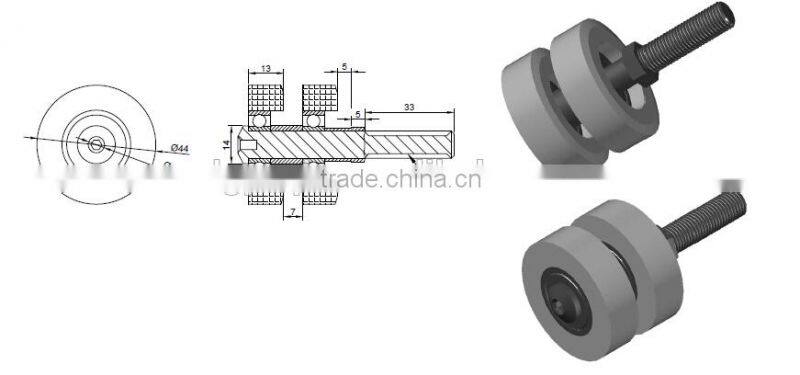 S6000zz stainless steel set of 2 roller bearing
