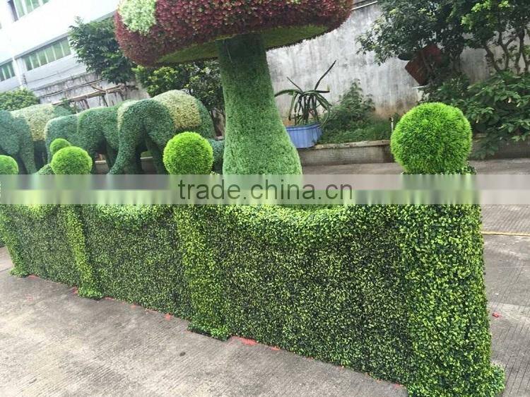 Interior artificial boxwood hedges fake topiary boxwood