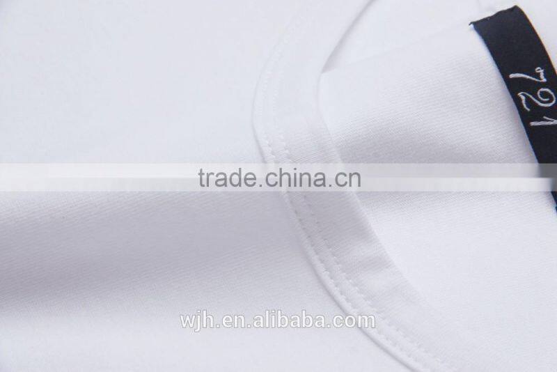 Men 100% Plain White Organic Cotton T-Shirt