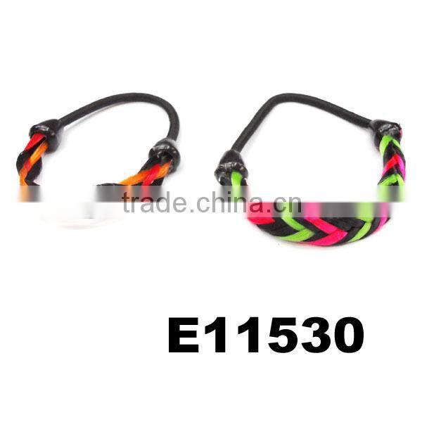 assorted colored human hair wig elastic hair tie wholesale