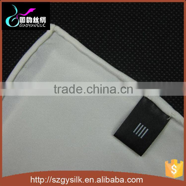 hand roll hem plain white silk scarf for painting