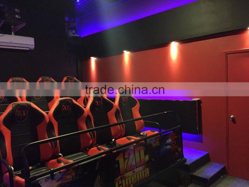 Profitable Mini 5d Cinema , 2 Seats Luxury Hydraulic / Electronic Motion Chair