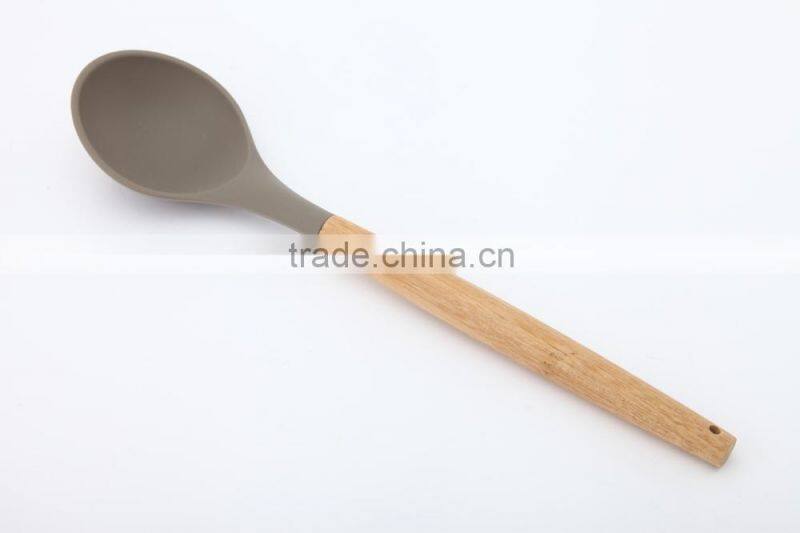 New product wood handle silicone kitchenware