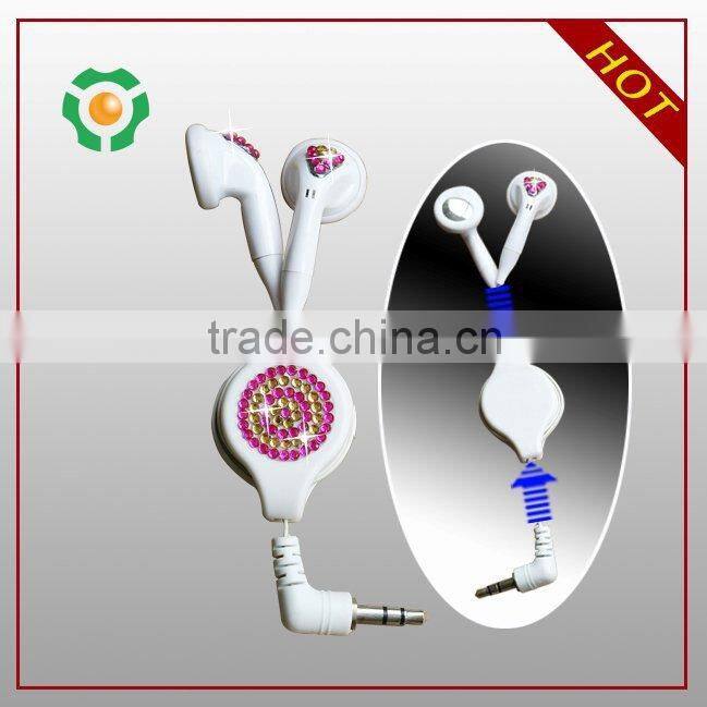 fashion cheap custom logo metal earphones, in ear stereo earphone for gionee