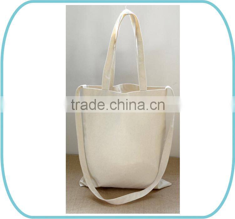 Eco-friendly cotton canvas drawstring bag pouch with logo printed