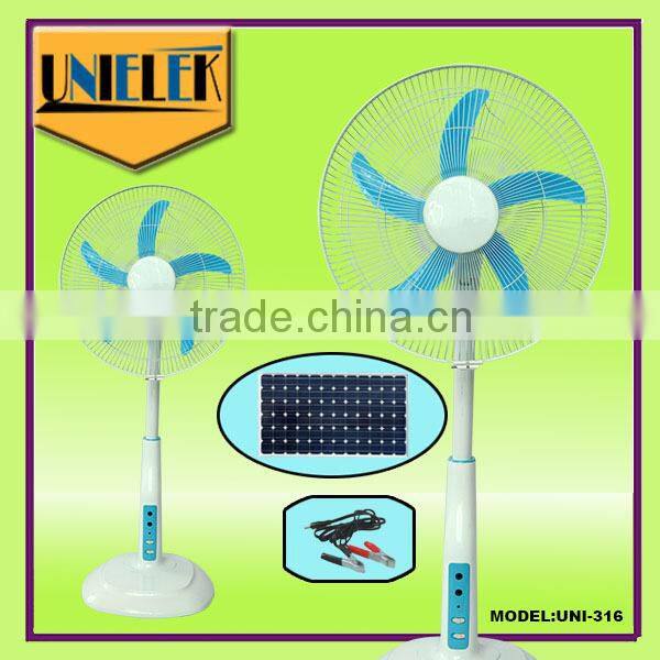 rechargeable battery electric pedestal fan high quality solar powered cooling fan solar