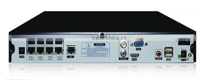1080P NVR POE 8ch security cams H.264 8ch full HD NVR POE