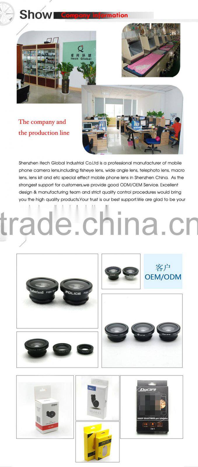 3 in1 Smartphone Lens Kit Cellphone Lens Macro Wide Angel Fisheye Lens for samsung galaxy s6 iphone 6