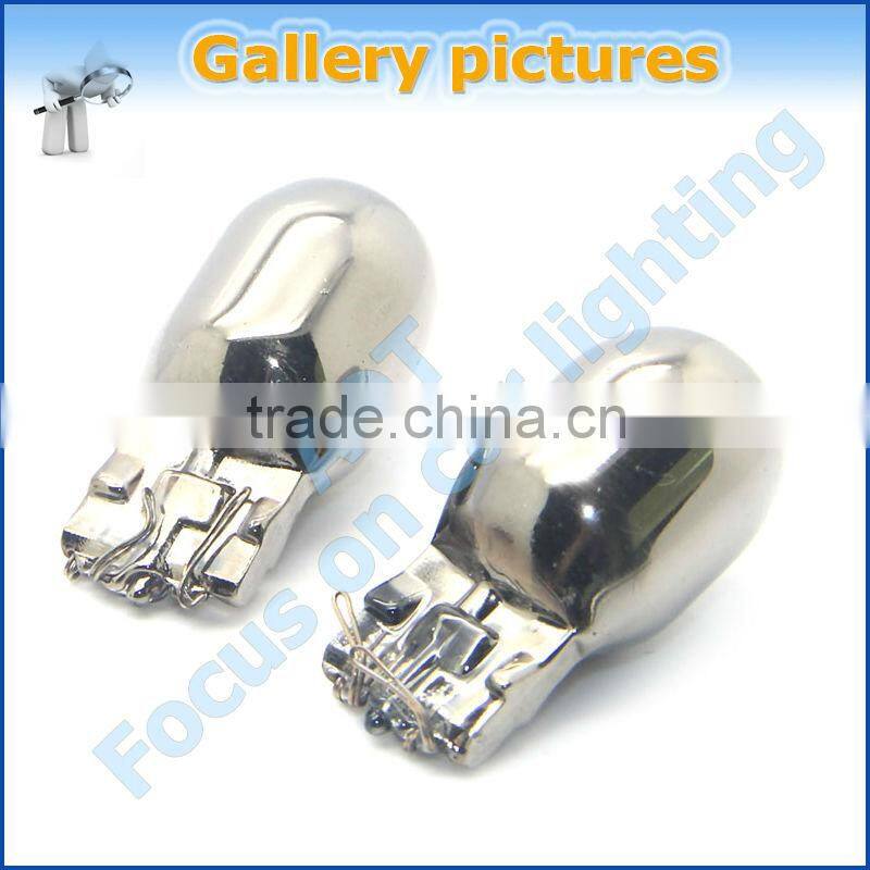 Best sellers 7443 7440 T20 chrome bulb Chromed silver white amber color auto bulb car accessories