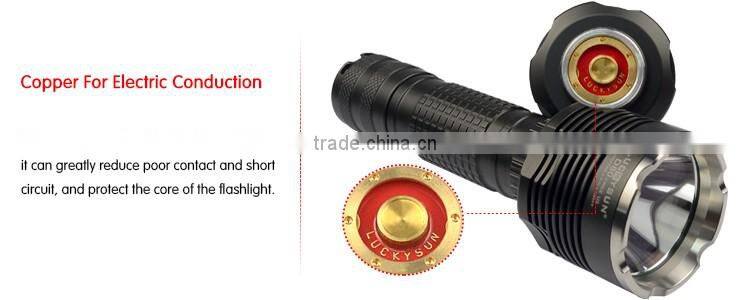 Luckysun Good price for Xm-l2 1000 Lumen Hard Anodized camping strobe light