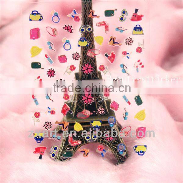hot products to sell Water decals nail sticker metallic gold model nail art sticker