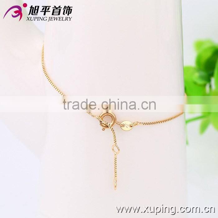 exquisite elegant best sales 18k gold ring charm bracelet jewelry