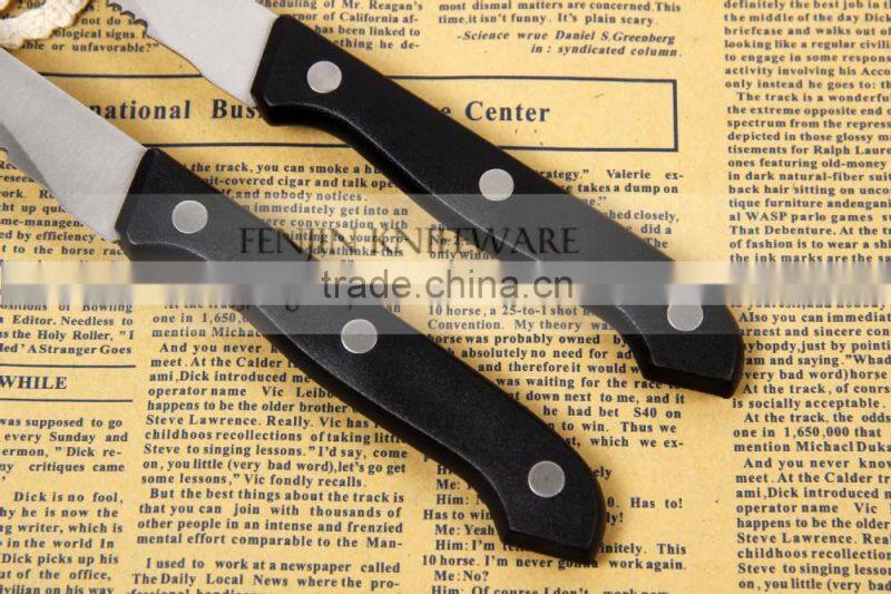 US Restraunt Supplier /6 pcs Plastic Handle Serrated Knife / Steak Knife