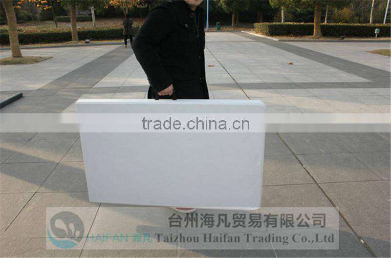 adjustable plastic 8 seater dining table/240cm high quality folding dining table