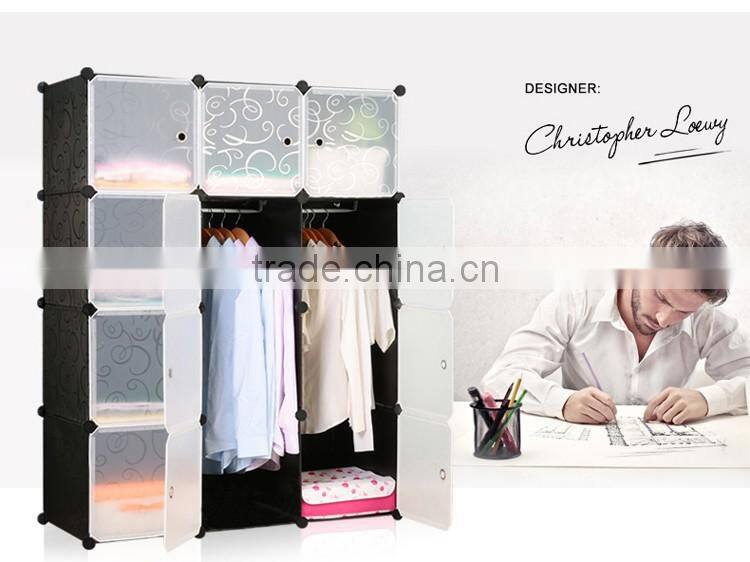 Wholesale Folding Modern bedroom plastic wardrobe box