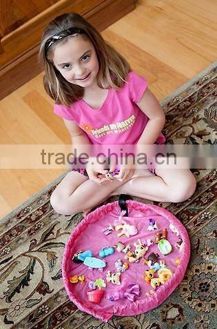 Kid Toy Storage Bag,Play Mat Toy Organizer,Toy Bags For Kids