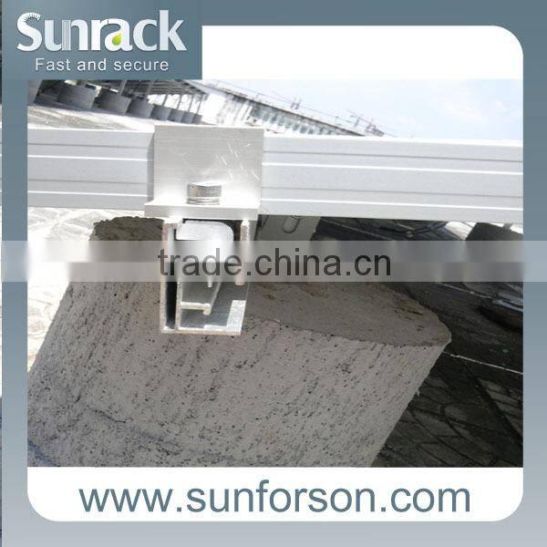 Al6005 /SS304 solar mounting clamps for module installation