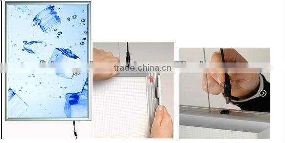 super slim shop signs,advertising ultra thin light box, led backlit slim light box ,led snapper frame