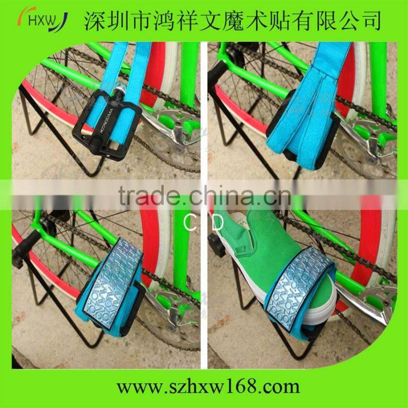 Fixed BMX Bicycle Anti-slip Pedals Cycling Toe Clips Bike Straps