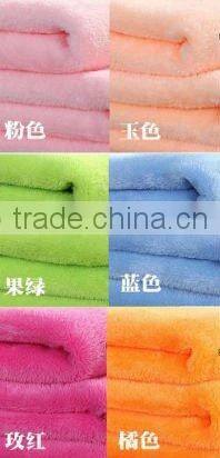 soft solid color coral fleece blanket stocks