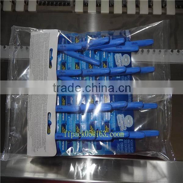 Servo Motor Control Full Automatic Hotel Disposable Shaver Wrapping Machine