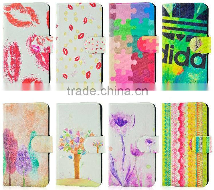 New products Book Wallet Case for huawei ascend P7