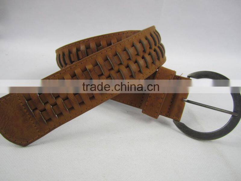 PU Knitted belts men knit belt