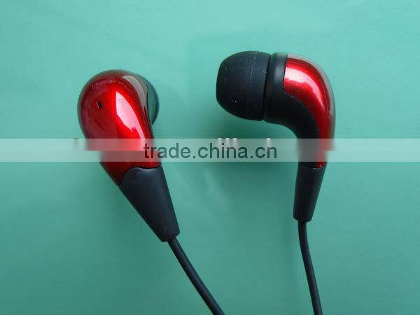 Fashionable Design fluorescence color metal retractable cute earphone & earset china wholesale
