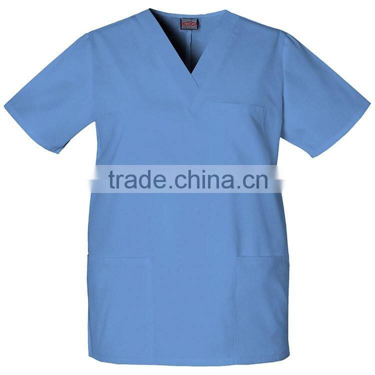 Unisex Medical Nursing Uniform Scrubs Top & Shirt OEM custom style women mens medical scrubs