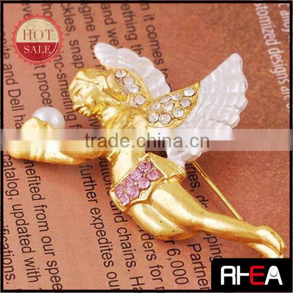 US and EU design Angel Fashion Christmas Brooch